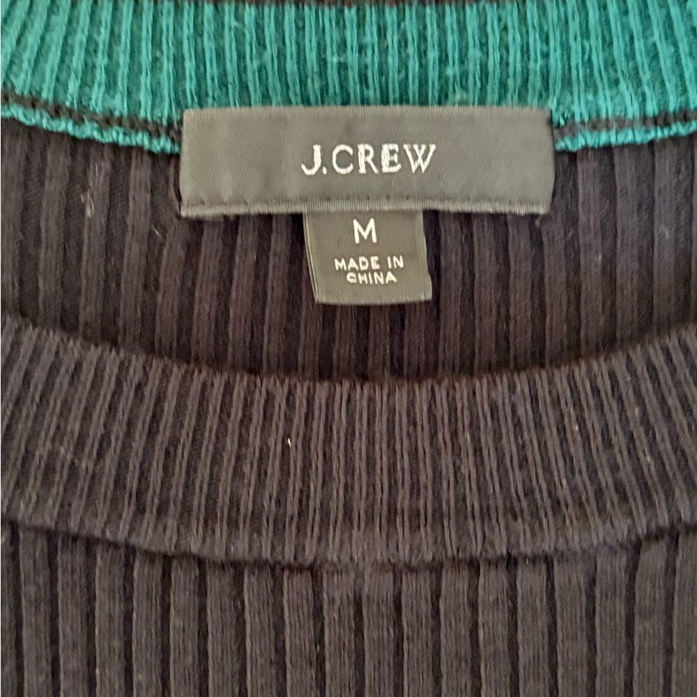 J. Crew Black short sleeve sweater Dress